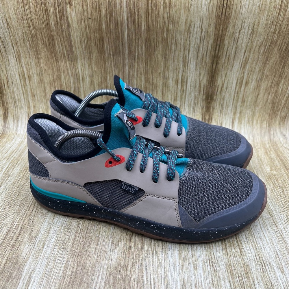 Lems Mesa Safari Sneakers Men's Size 11.5 Gray Teal Trail Hiking Shoes LM220401